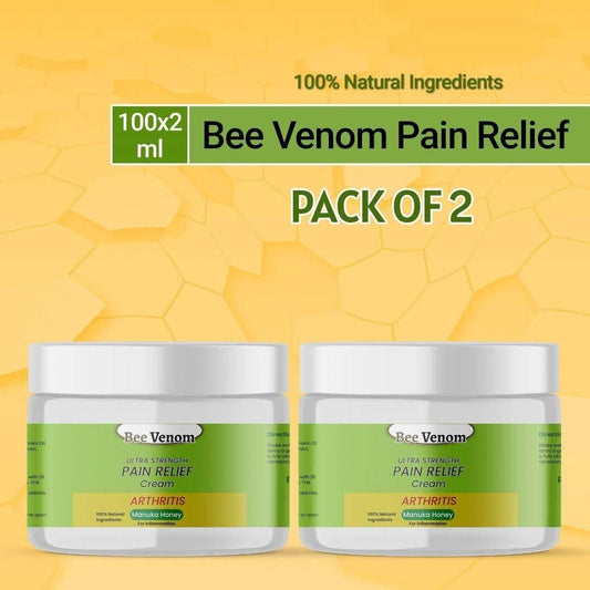Bee Venom Ultra Strength Comfort Cream – 100g (Pack of 2) | Natural Soothing Body Cream